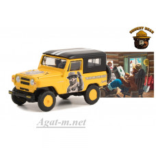 38040B-GRL NISSAN Patrol 4x4 "Prevent Forest Fires Please" 1965 Yellow, 1:64